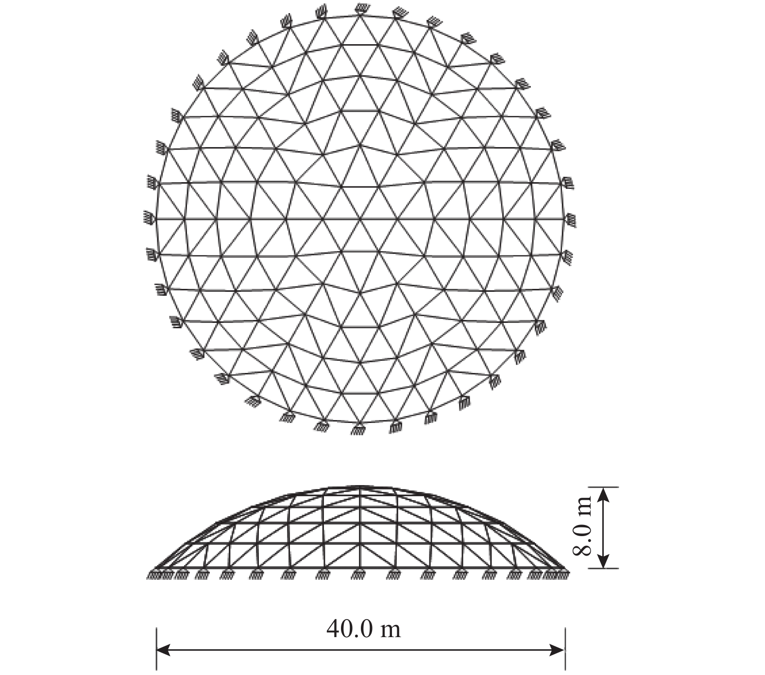 基于节点构形度均衡化的单层网壳结构优化设计研究